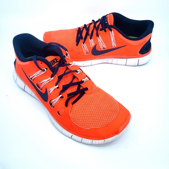 nike free neon orange